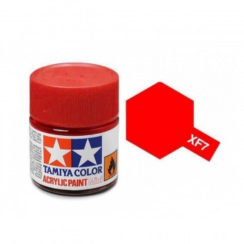 TAMIYA XF-7 RED - ACRYLIC PAINT MINI (FLAT) 10ML